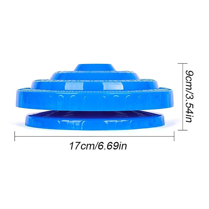 Hot 1pcs Round Shape Plastic Hard 100pcs 1-13mm Drill Bit Storage Case Stand Blue Hole Bore Plastic Organizer Container Box