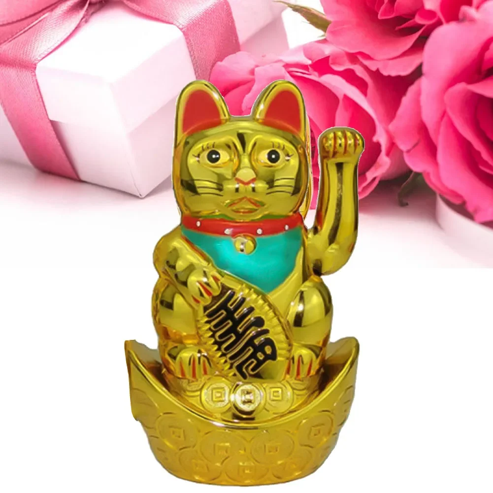 Ornament Happy Smile Real Cashier Inch New Store Opening Cute Cat Design Fine Craftsmanship High Quality Plastic