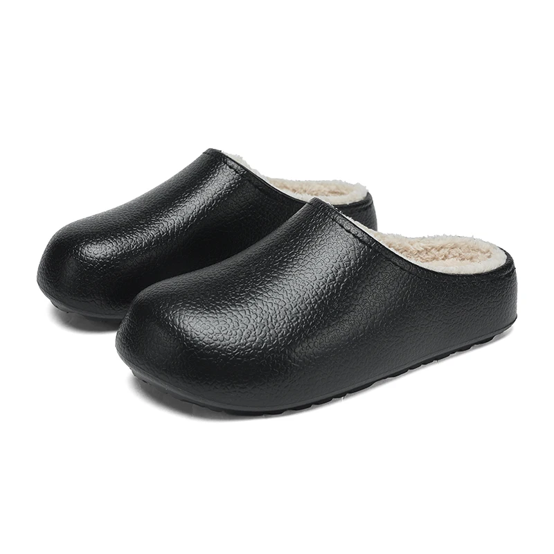 

Зимние мужские и женские хлопковые тапочки, плюшевая теплая обувь, уличные домашние тапочки на плоской подошве, новые мужские нескользящие водонепроницаемые домашние теплые хлопковые тапочки
