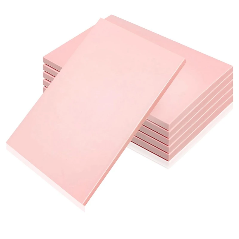 

6 Pcs Pink Rubber Block Stamp Rubber Carving Linoleum Blocks Carving Block For Soft Rubber Stamp Crafts Easy To Use