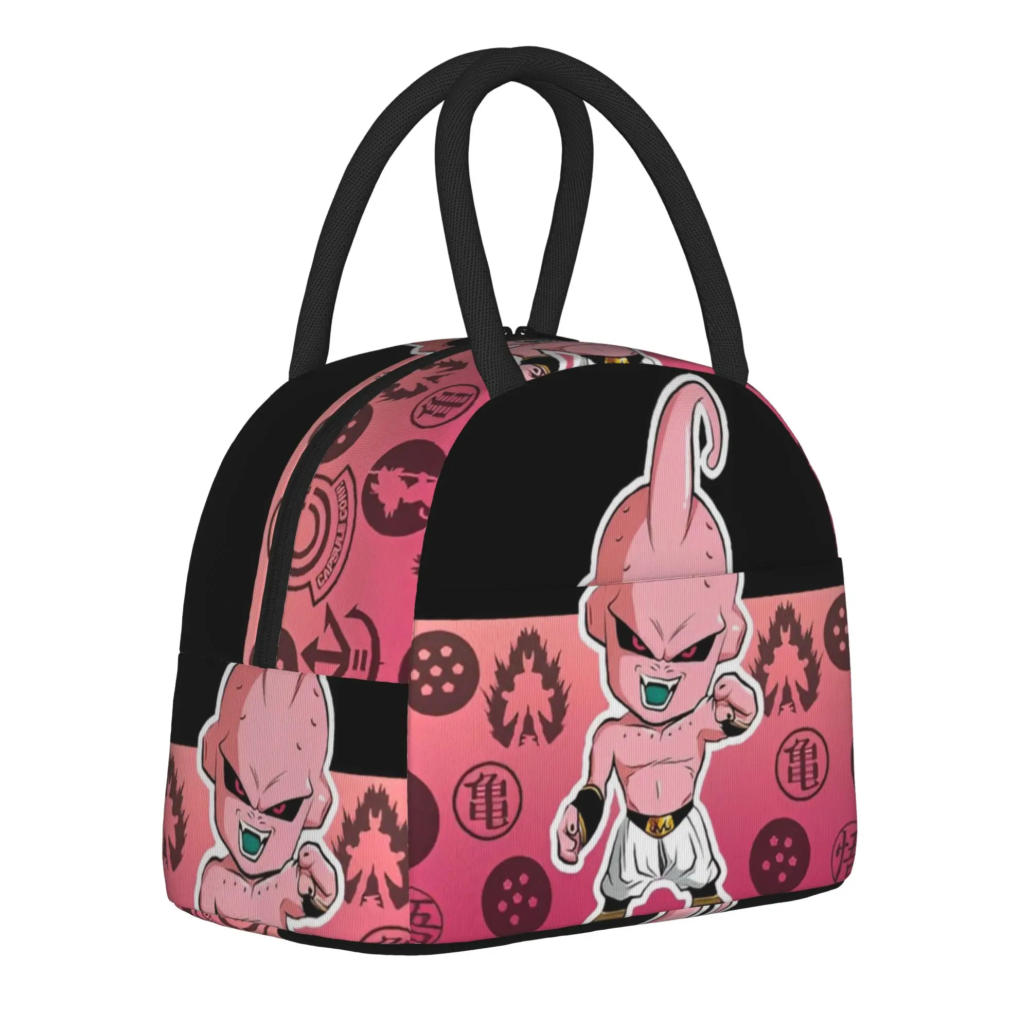 

DBZ Majin Buu Insulated Lunch Bag Cooler Bag Reusable,Lunch Container Large Tote Lunch Box Food Handbags Beach Outdoor