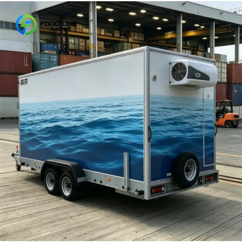 Custom Refrigerated Cold Chain Trailer, Special For Express Parcel Door To Door Fresh Food Low Temperature Delivery Transport