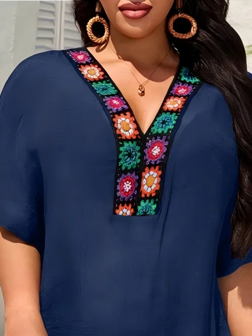 MOXDO Dresses, Cover-ups, Beach Dresses, Plus Size, Vacation, Casual, Bohemian, Beach, Pool, Seaside view 4