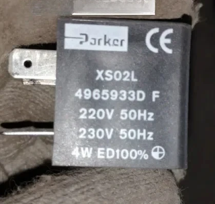

Parker solenoid valve coil XS02L 4965933D F 220V ZB12 ZB09
