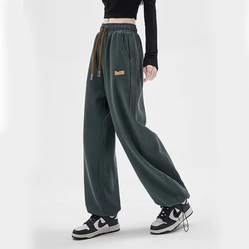 

Gidyq Harajuku Women Sweatpants Fashion Streetwear Loose Wide Leg Pants American Style Casual Female Y2K Straight Trousers