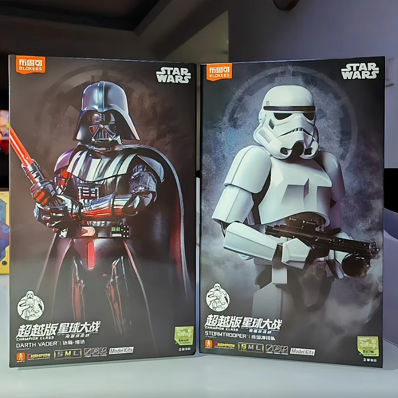 

New Original Blokees Star Wars Action Figure Darth Vader Toy Imperial Stormtrooper Assembly Model Kit Champion Version Doll Gift