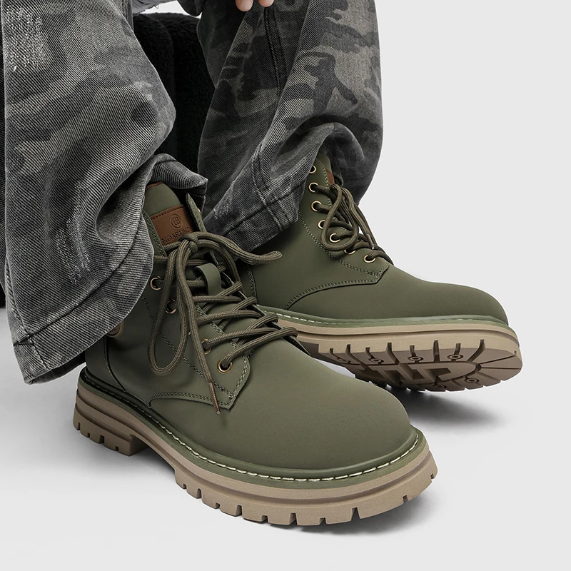 Luxury Yellow Boots Genuine Leather Chelsea Ankle Boots Shoes for Men With Free Shipping Autumn Men Bottines Chelsea Boots Man