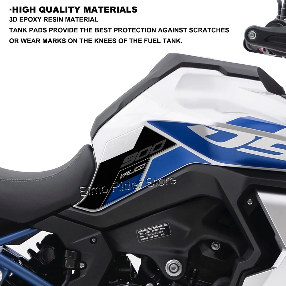 Autocollants de protection en résine précieuse 3D pour moto, coussin, Tyge Valico, 900DSX, 900DSX, 900DSX, 2024