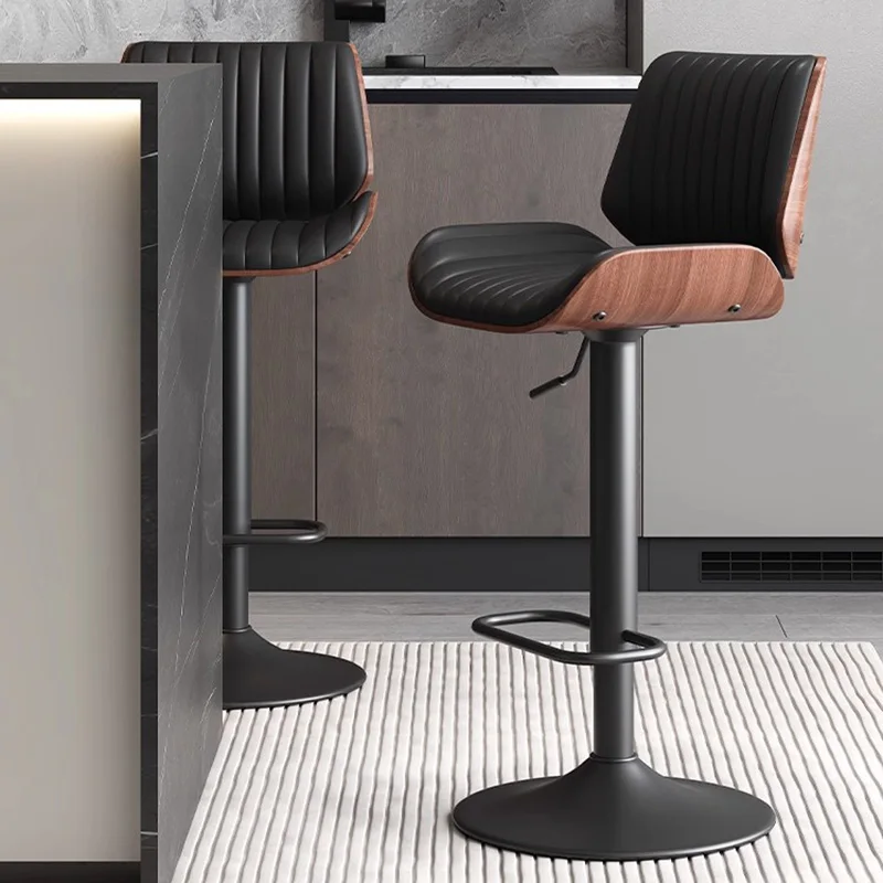 

Hairdressing Designer Bar Stools Minimalist Bedroom Modern Adjustable Bar Chairs Nordic High Luxury Cadeira Trendy Furniture