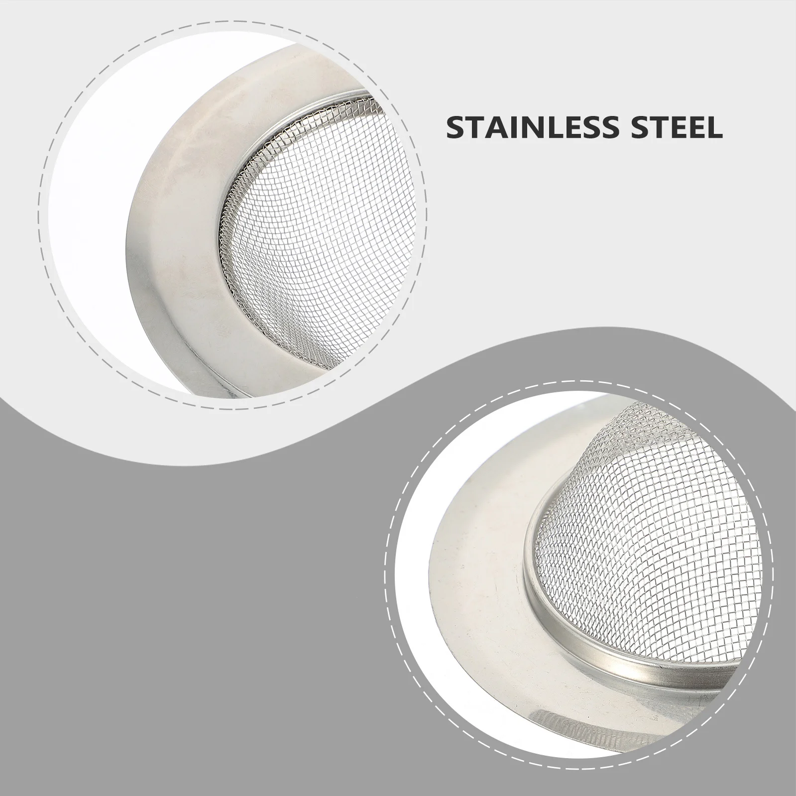 2 قطعة حوض مطبخ ستنلس ستيل مصفاة استنزاف تصفية للأغذية الشعر الحطام الماسك مناسبة الحمام حوض استحمام للاستخدام