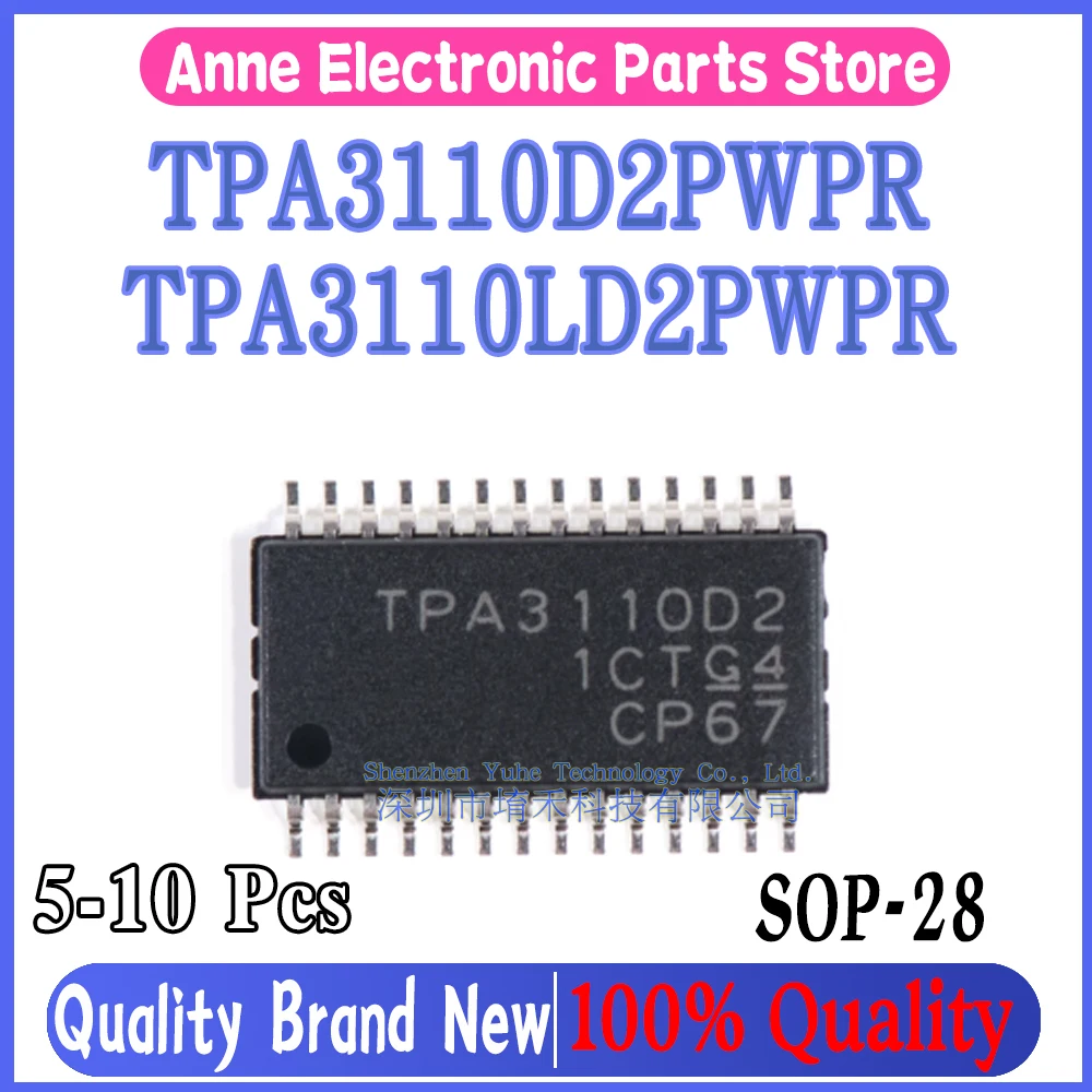 (5-10piece) 100% New TPA3110D2 TPA3110D2PWPR TPA3110 TPA3110LD2 TPA3110LD2PWPR sop-28 Chipset