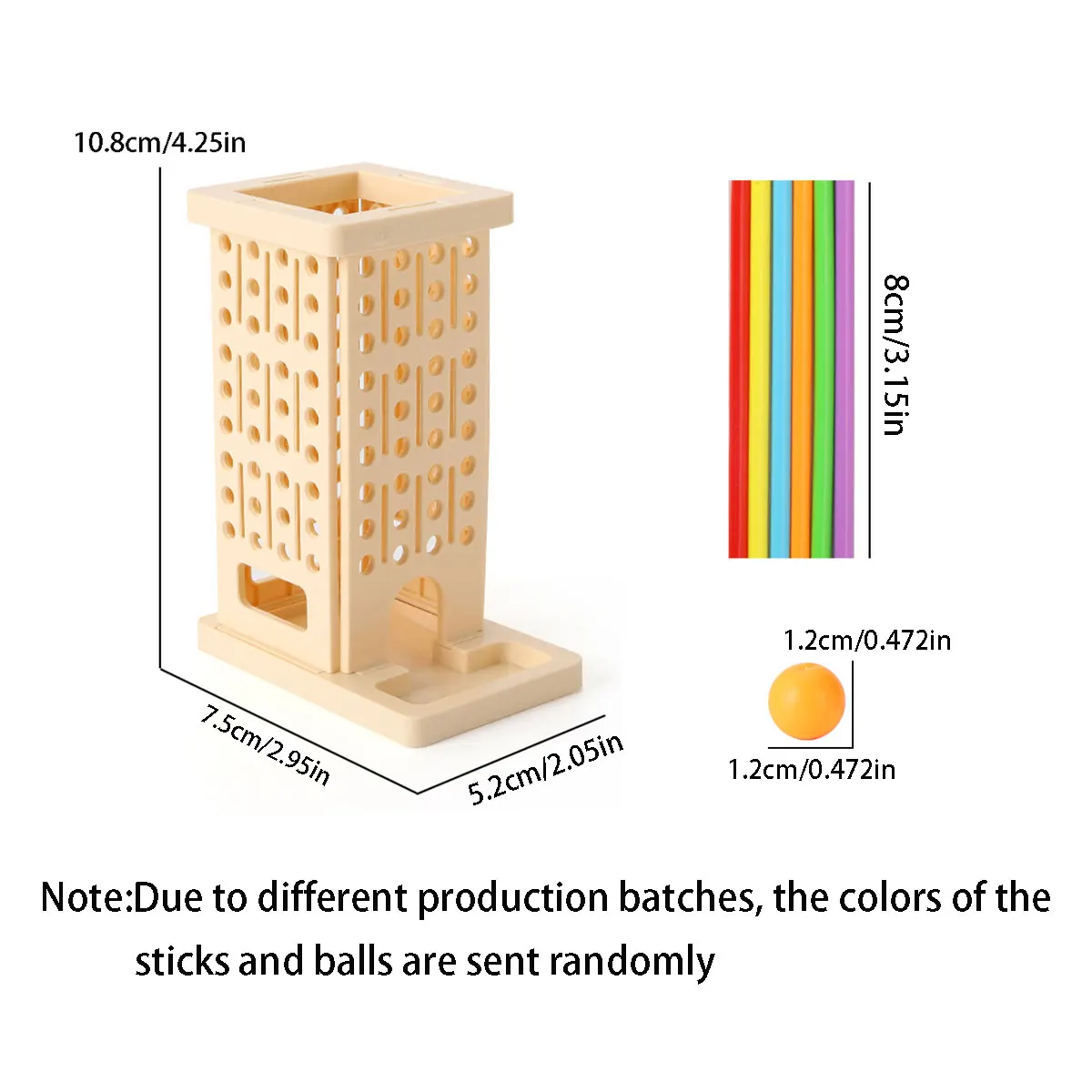 Mini Size Puzzle Sticks Balance Toy Kids Educational Color Cognitive Learning Board Game For Children Gifts
