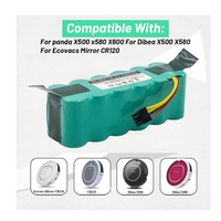 14.4V/3500mAh Battery,For liectroux B3000 Kitfort KT504 Haier Panda X580/Ecovacs Mirror CR120/Dibea X580 Eje KK8 Vacuum cleaner