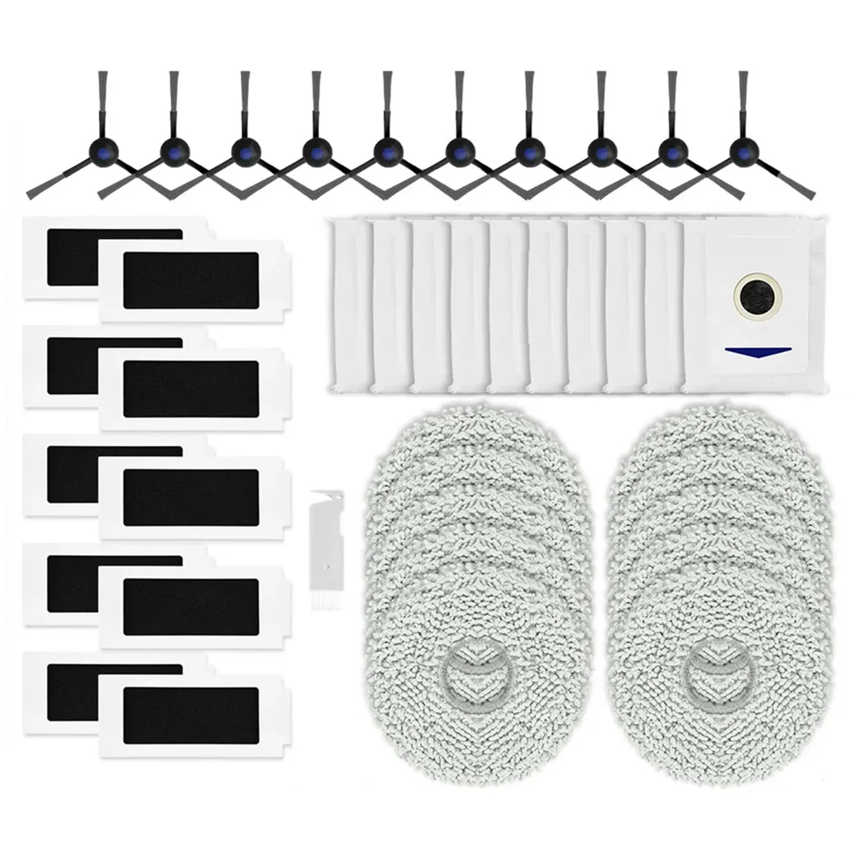 For Debot T30 Pro Omni / DDX14 Side Brush Hepa Filter Mop Cloths Rag Dust Bag Robot Vacuum Parts