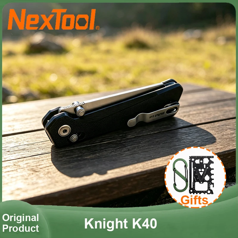 NexTool Knight K40 Multitool Knife 14C28N Steel Blade Portable Cutting Pocket Tool For EDC Outdoor Camping Hiking Survival