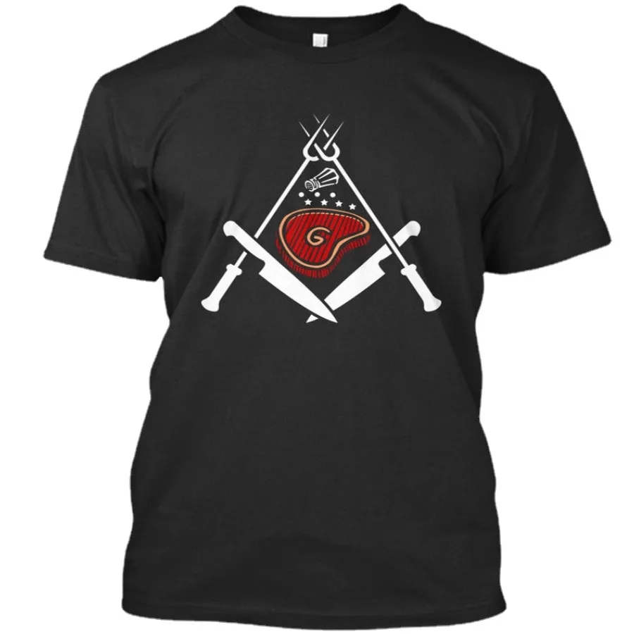 

Funny Design Masonic Chef Premium T-Shirt Cotton O-Neck Short Sleeve Men's T Shirt New Size S-3XL