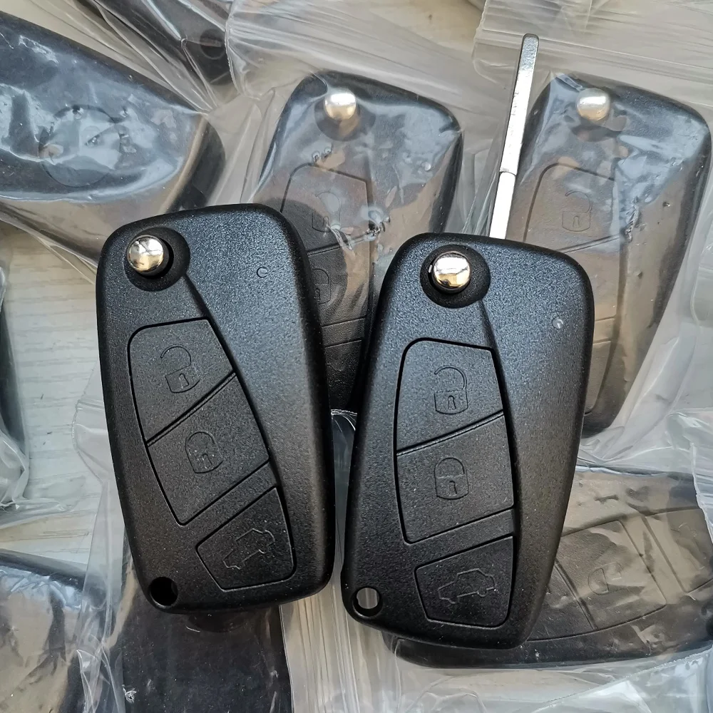 YOCASTY Flip Remote Key 433MHz PCF7941A For Fiat Panda 2003 2004 2005 2006 2007 2008 2009 2010 2011 2012 Replace Genuine Key