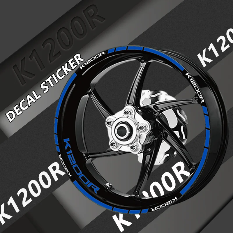 New For K1200R K1300R K1300S Motorcycle Front Rear Wheel Decals Tire Reflective Stripes Decoration Stickers k1200r k1300r k1300s