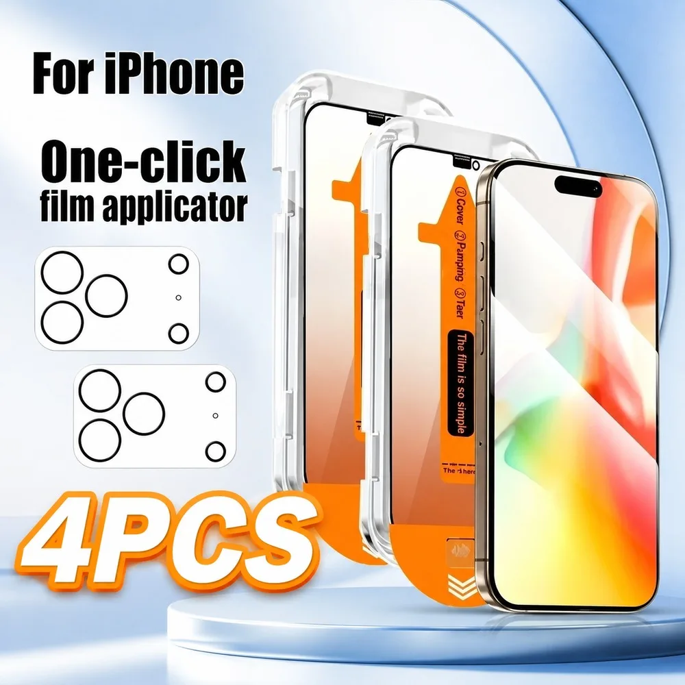2+2 Stück Panzerglas für iPhone 18 Kameralinsen-Displayschutz für iPhone 18 Pro 18 Pro Max Kratzfest Bruchsicher HD