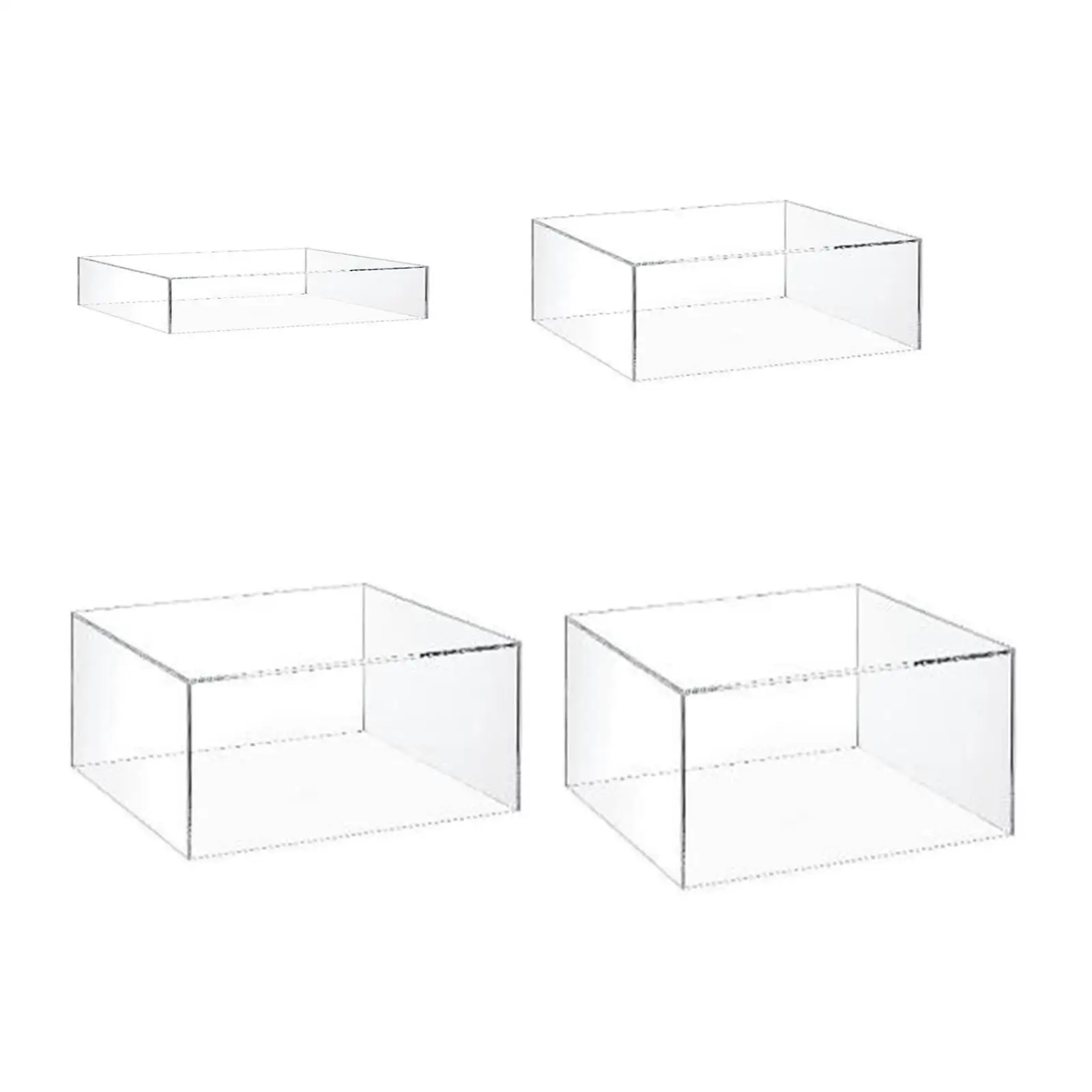 4 Pieces Acrylic Cupcake Stand,Dessert Bakery Stand Rack,Server Dessert Holder