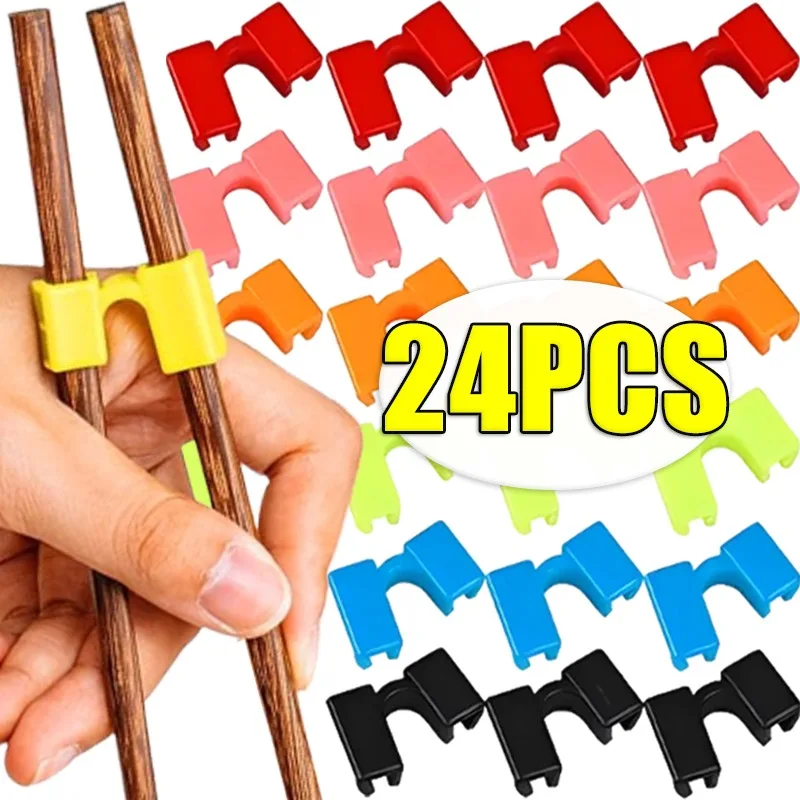 24/1x ayudantes de palillos reutilizables, soporte para palillos chinos de entrenamiento para niños, entrenadores principiantes, herramienta de vajilla de cocina para estudiantes
