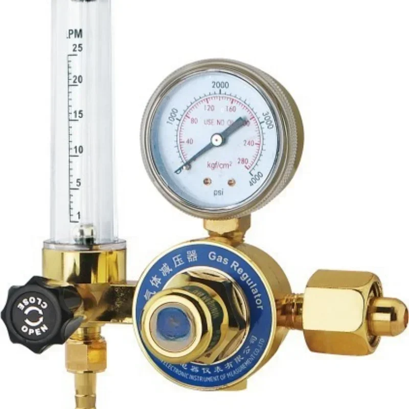 Gold Plated WX55-A Argon AR Reducer Reducer Meter 25MPA G5/8 Single Stage