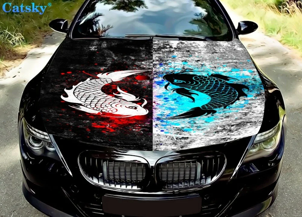 

Ikan Koi Decal Graphic Vinyl Decal Hood Graphic Packaging Decal Custom DIY Modified Painting Sticker