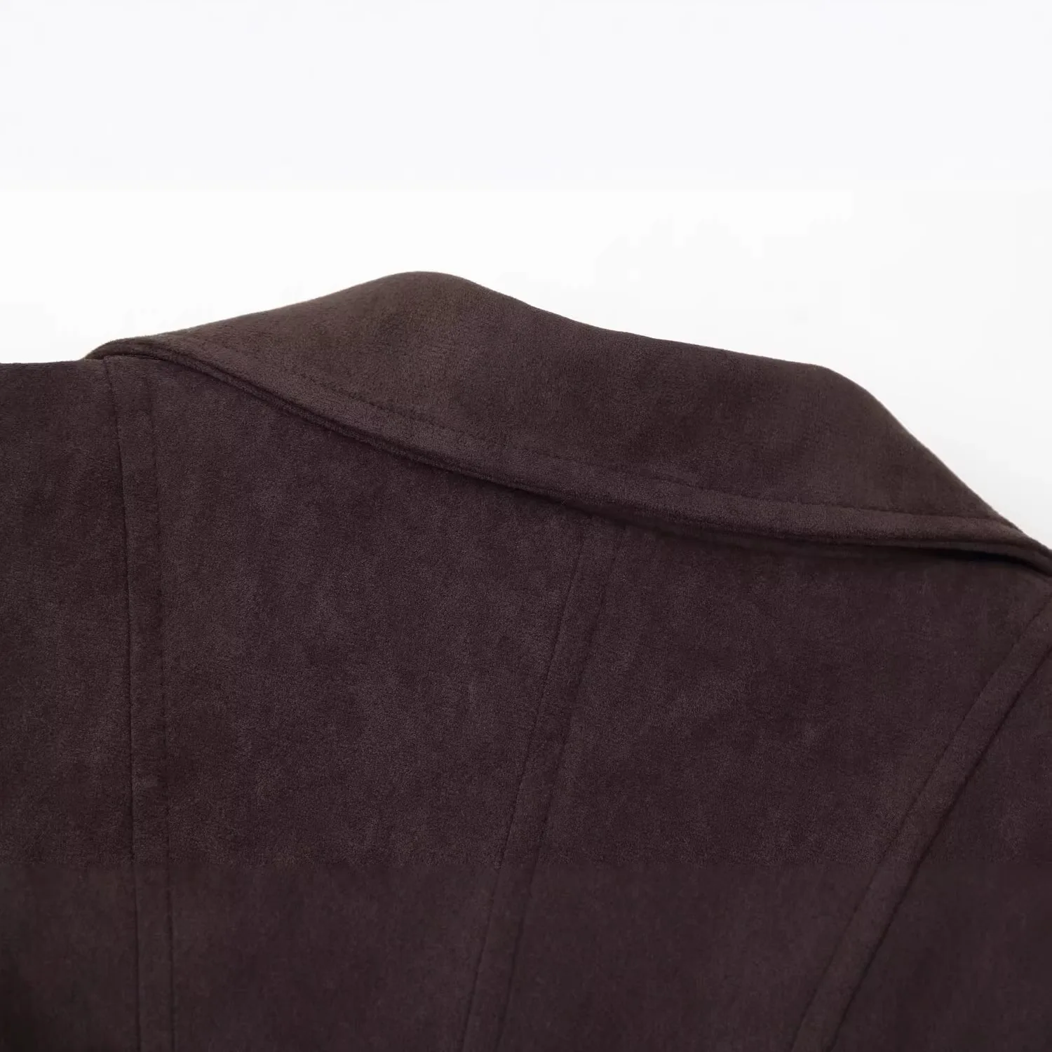 KIDCRKJ 여성 파일럿 코트 2026 봄 레트로 라운드 넥 지퍼 루즈핏 여성 봄버 재킷 출퇴근 캐주얼 여성 스웨이드 코트