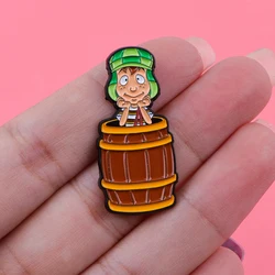 Mexican Cartoon Naughty Boy Enamel Pins Brooches Badge Lapel Pin For Backpack Clothes Accessories Funny Jewelry Birthday Gifts