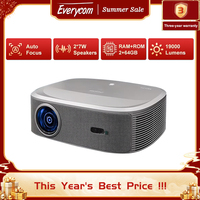 Everycom HQ10W Full Hd Android Projector 4K 1080P Home Cinema Dolby Audio LED Data Show Projectors Movie Theater Beamer