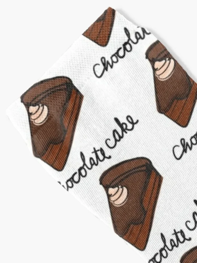 Pastel de Chocolate Calcetines térmicos para hombre y mujer, medias deportivas para invierno