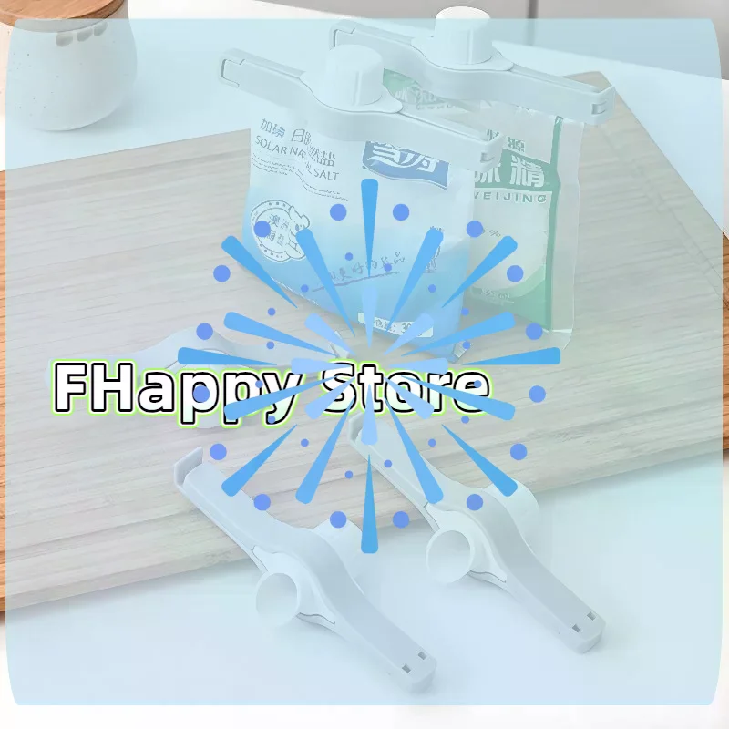 4/8Pcs Food Preservation Clip Heavy-Duty Plastic Sealing Clamp For Snack Paper Plastic Bags Fresh-Keeping Seal Pour Spout Clip