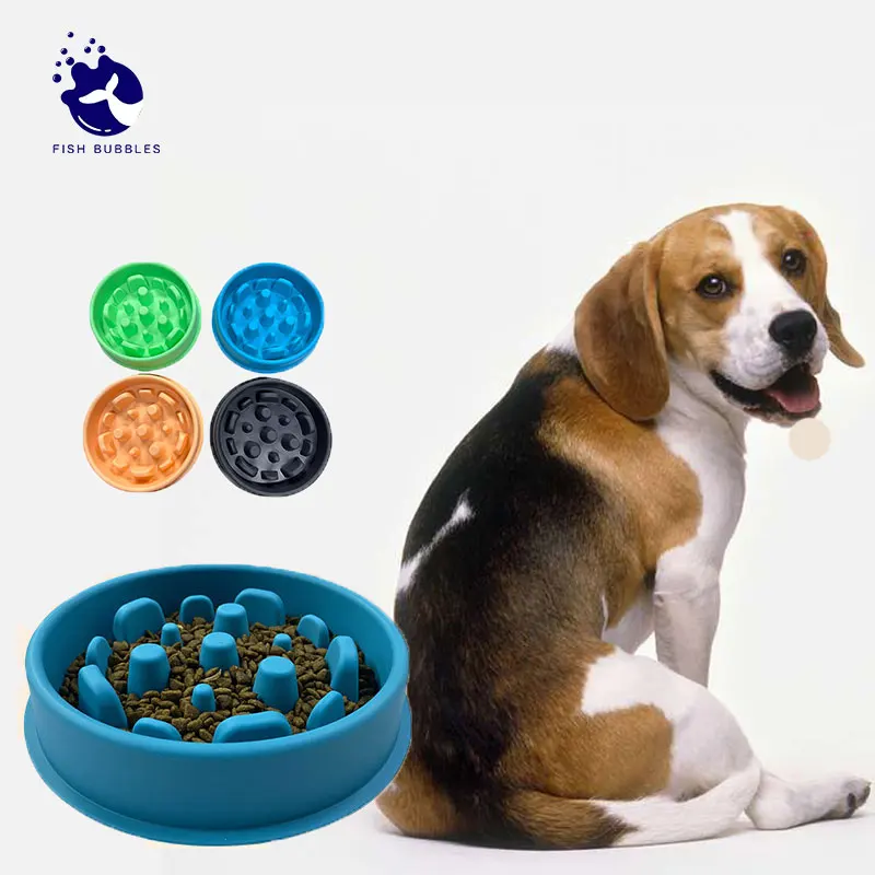 Dog Slow Feeder Non-toxic and odorless silicone pet slow food bowl High and low temperature resistance Non-slip  Slow Food