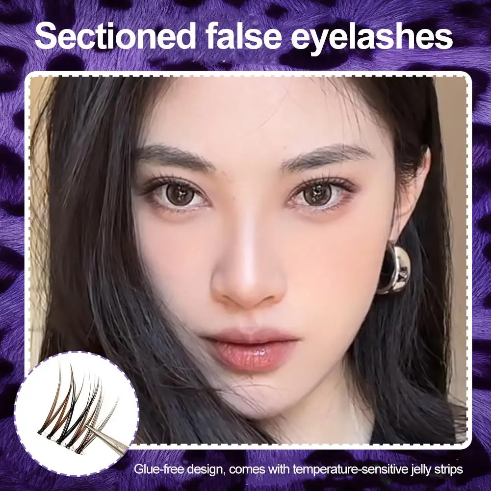 厚いつけまつげ マンガ風つけまつげ グルー不要つけまつげ DIY グルーフリーラッシュ 超薄型つけまつげグルー セグメントグルー ストランドつけまつげ