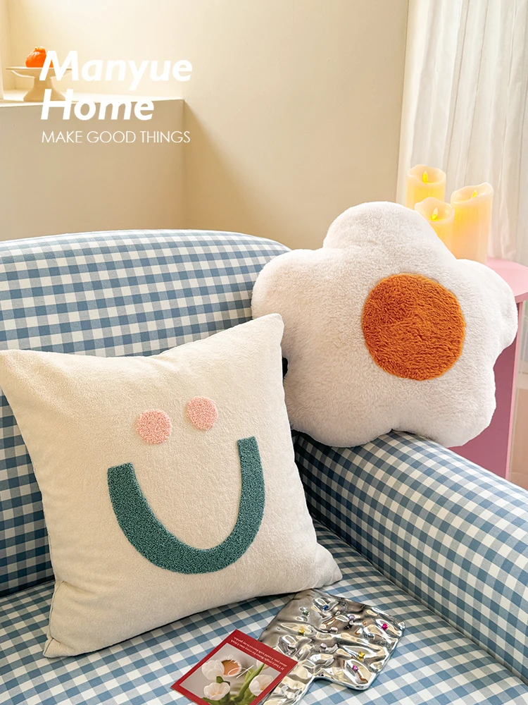 Cute Sofa Pillowcase Core Included Living Room Couch Cushion Cover Home Decorative Pillowcase Affordable Price High Quality