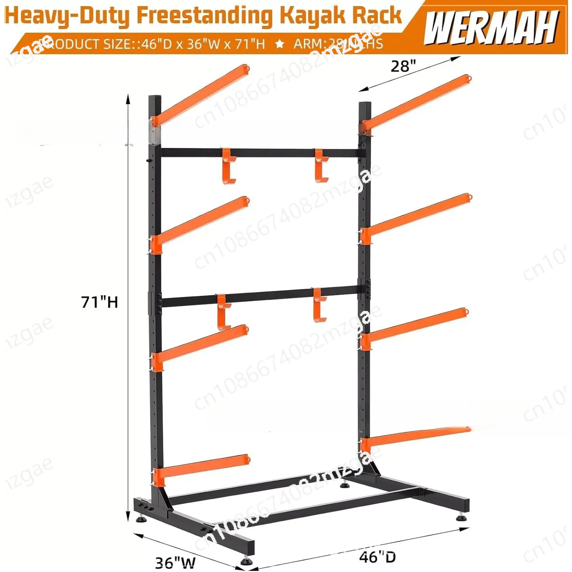 Water Sports Kayaks and Boats Outdoor Storage Racks Heavy Duty Adjustable Weathering Racks