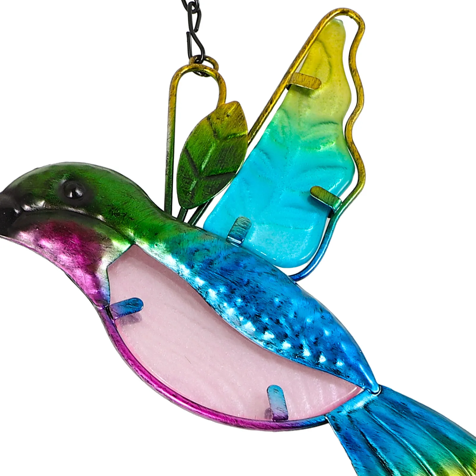 2Pcs Hummingbirds Wind Chime Decor Creative Design Personalized Fashion Wind Bell Pendant for Front Door Back Door Yard Garden
