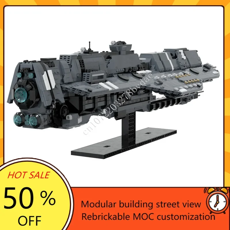 2929PCS Epochclass Heavy Carrier Space War Military MOC SpaceShip Battle Model Custom Puzzle DIY Education Assembly Model Gift