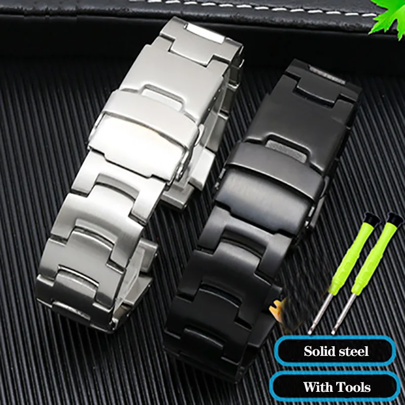 Solid Plastic steel Watchband For Casio PROTREK PRG-260 PRG-270 PRG-550 PRW-3500/2500/5100 strap Metal Replacement Wristband