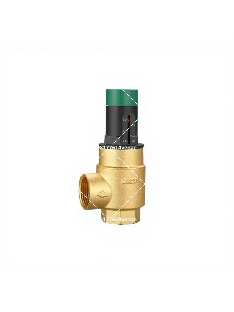 Full Copper Visual Differential Pressure Bypass Valve, Pressure Regulating & Deflation Valve for AC Heat Pump Floor Heating
