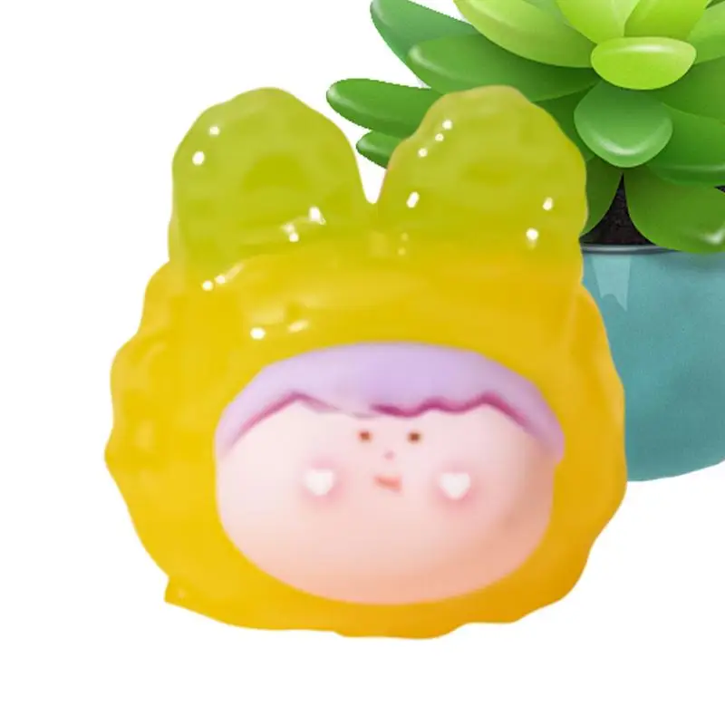 

Miniature Cute Figurines Desktop Figures Glow-in-the-dark Cartoon Figurine Trendy Doll Miniature Model For Home Desktop Decor