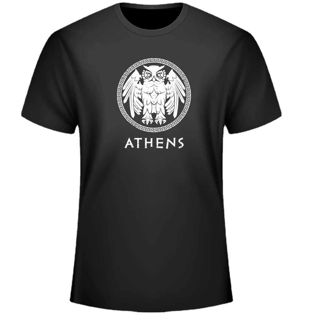 Vintage Design Athens Patron Saint T-Shirt. Premium Cotton Short Sleeve O-Neck Mens T Shirt New S-3XL