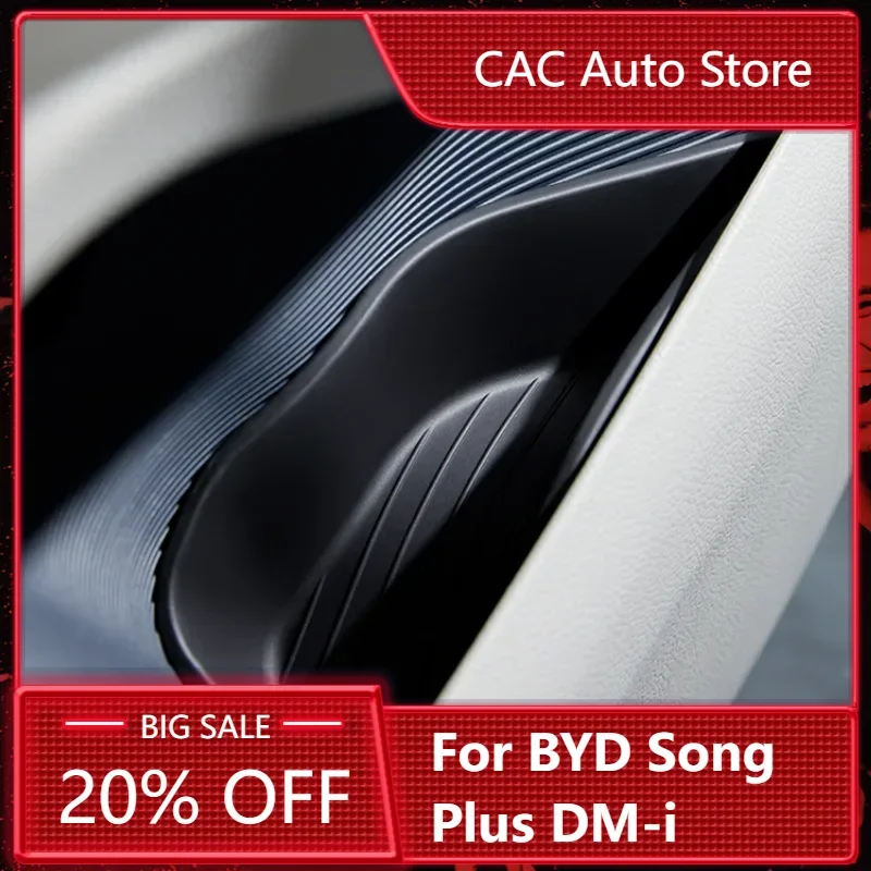 

For BYD Song Plus DM-i, door storage box TPE door slot mat storage organizer car accessories