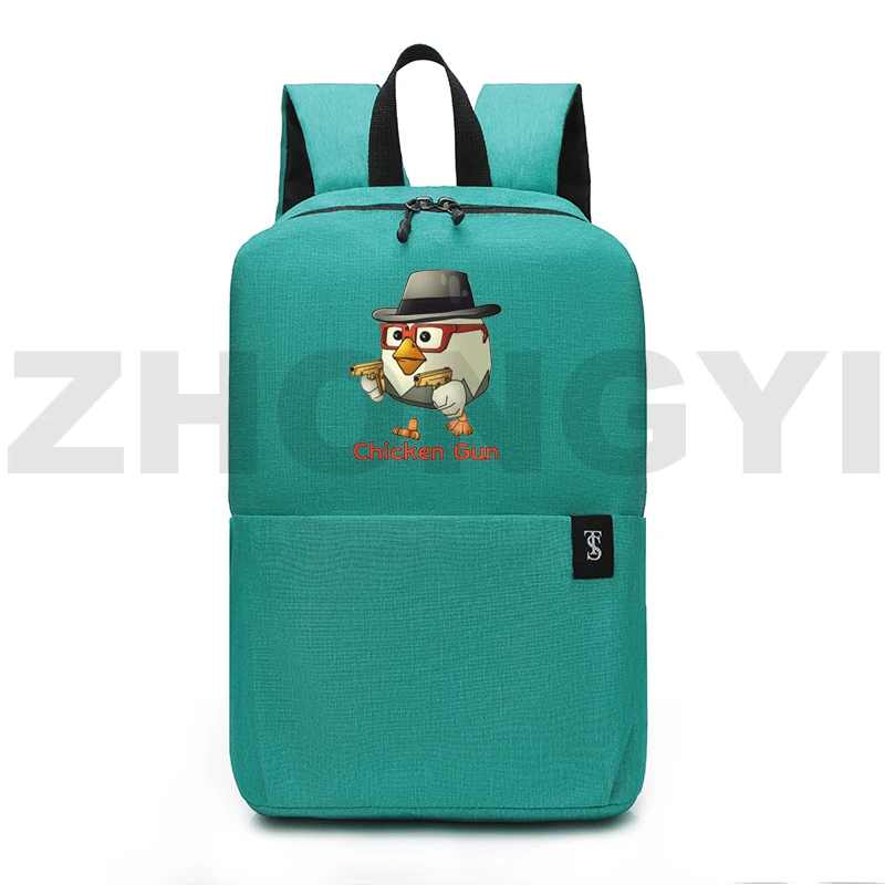 

Game Chicken Gun Backpacks for School Teenager Students Anime Zipper Laptop Bookbag Cartoon Chicken Gun Bags Mochilas Para Mujer