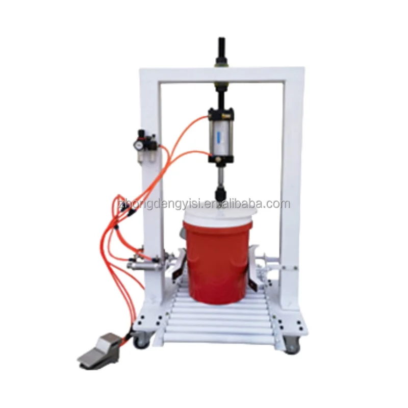 Automatic 3. 10 18 20 25L Chemical Oil Drum Cap Sealing Machine Plastic Bucket Drum Pail Barrel Lid Capping Machine