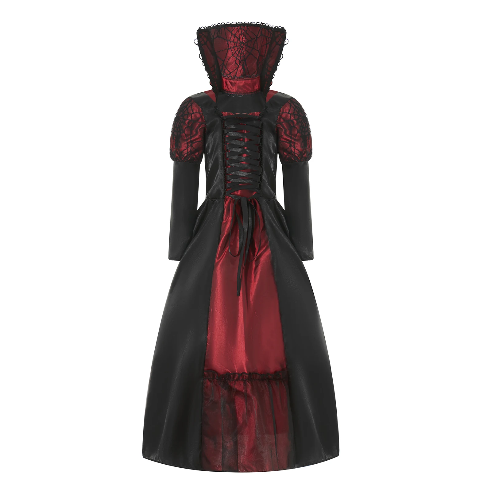 Girls Royal Vampire Halloween Costumes Child Vampiress Role Play Cosplay Dress Up