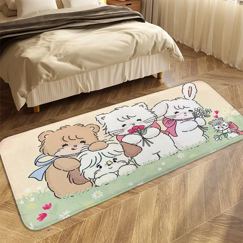 Children's Bedroom Carpet M-Mikkos Cute Kids Room House Entrance Mat Custom Washable Non-slip Kitchen Bathroom Living Room Rug