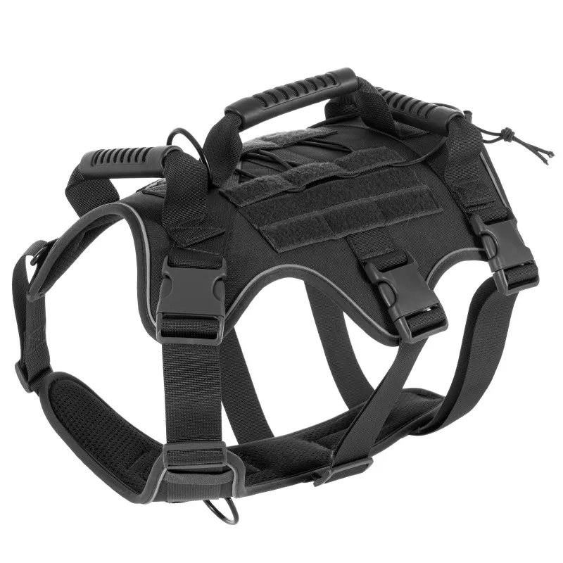 

Medium and Large Pet Dogs Anti-explosion Tactical Chest Back Strap Waterproof Anti-break-free Reflective Adjustable Chest Strap