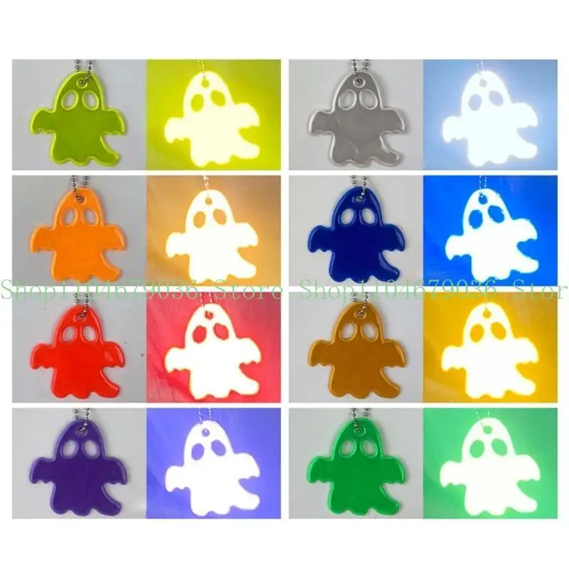 652F Safe Reflector Gear Safety Reflectors Keychain for Strollers Wheelchairs Reflective Pendant for Kids Adults