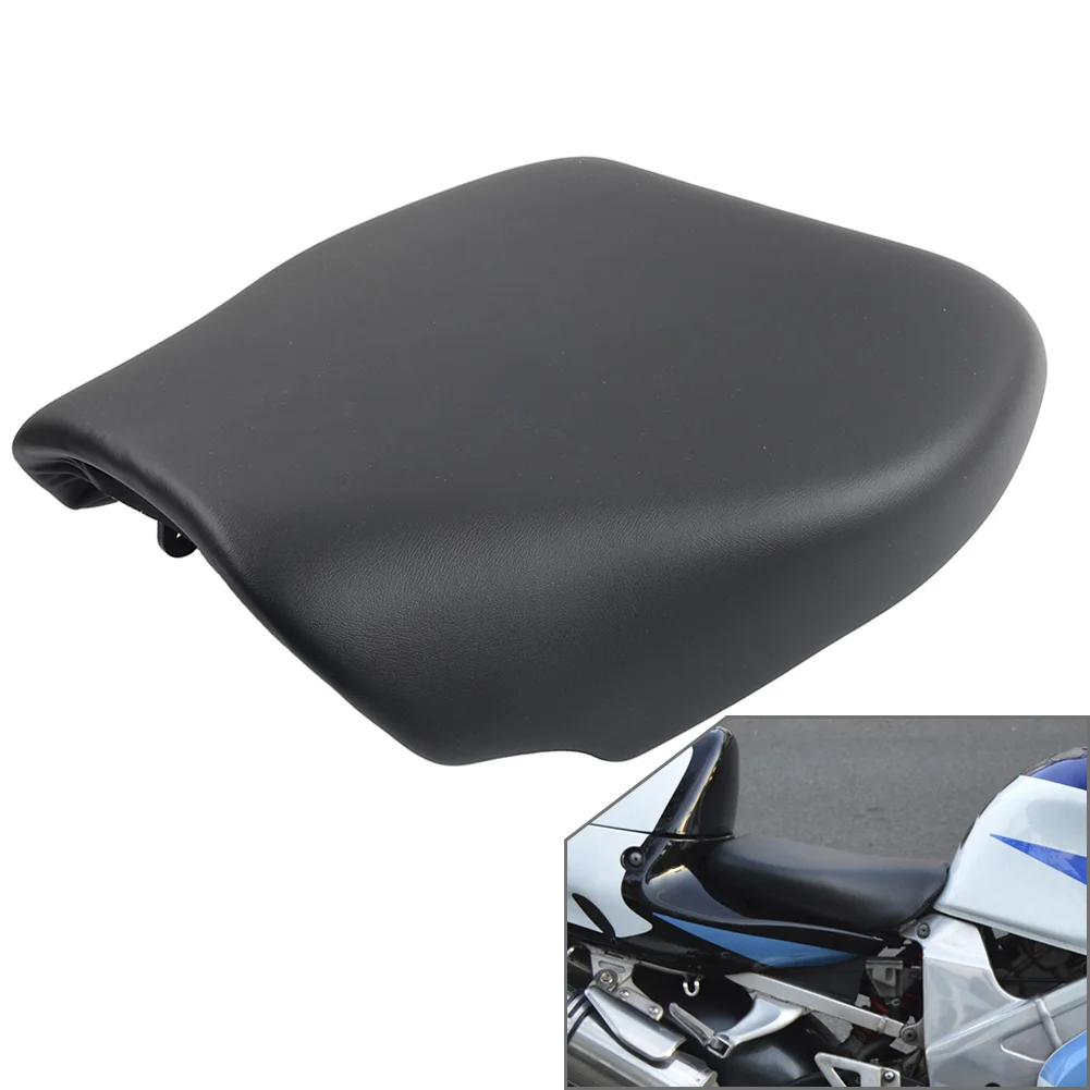 Motorcycle Front Driver Seat Passenger Cushion Cover For SUZUKI TL1000R 1998 1999 2000 2001 2002 2003 PU Leather Black